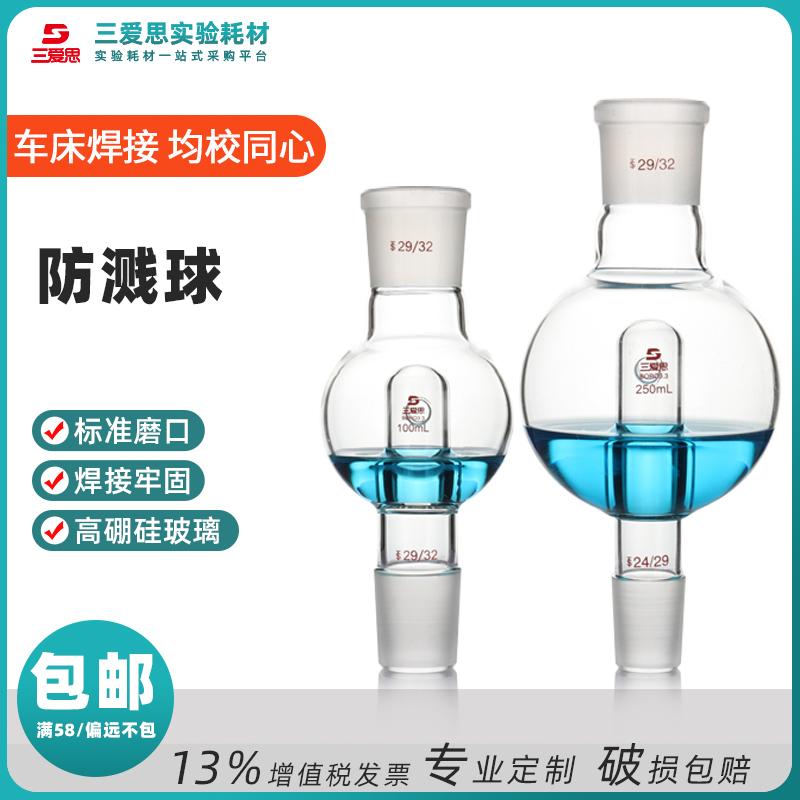 Straight glass anti-splash bulb 100/250mL · A242414