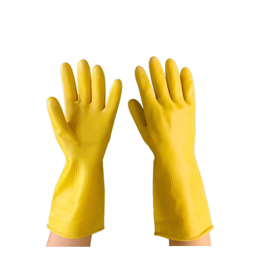 Latex rubber gloves